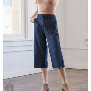 Bullhead Blue Denim Wide Leg Culottes Size 25